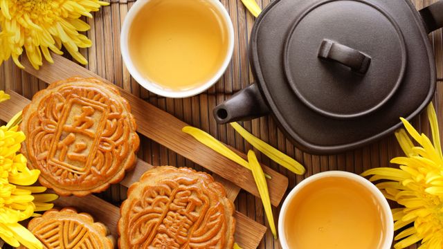 月饼与茶