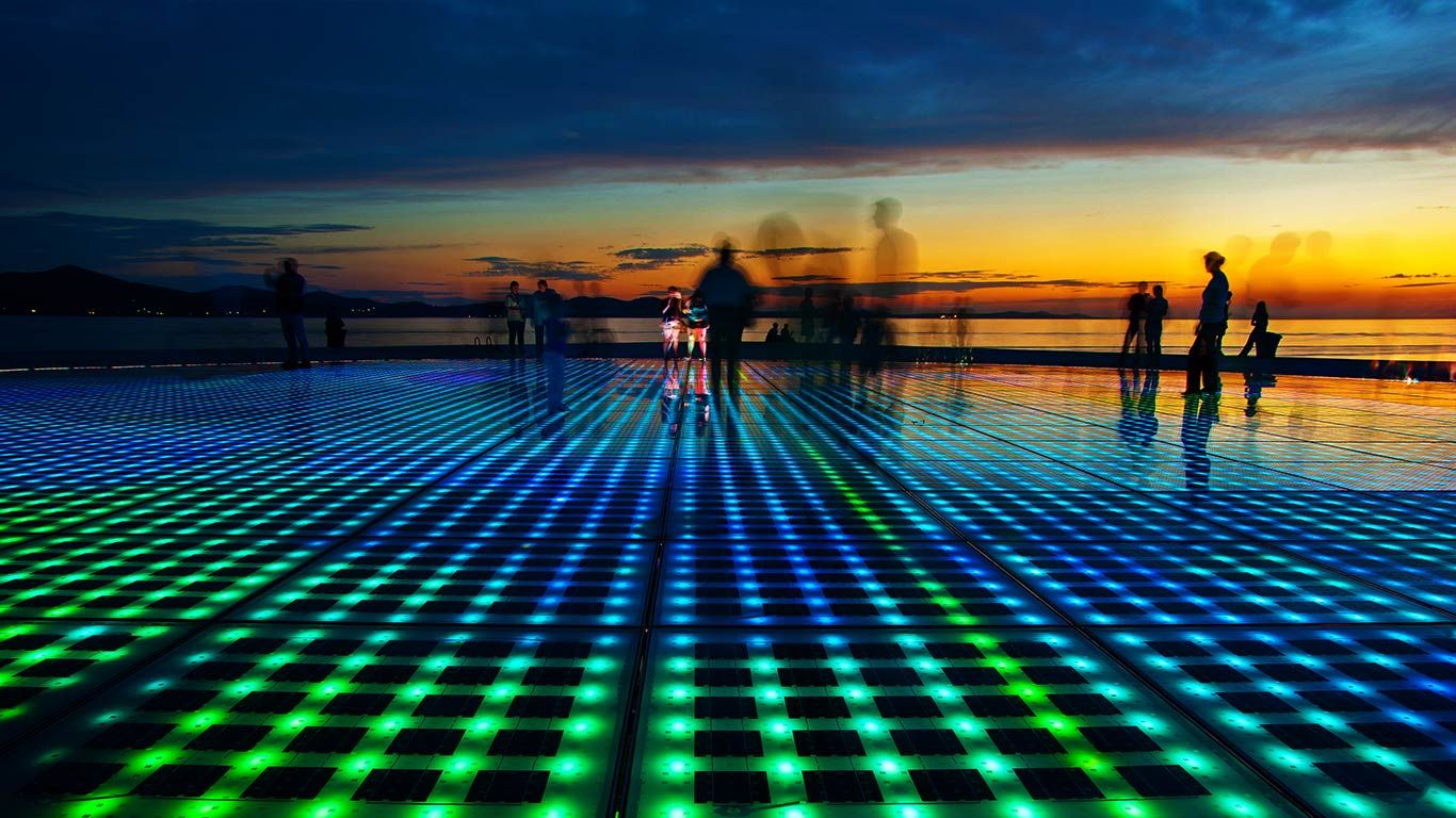 ‘Greeting to the Sun’ installation by Nikola Bašić, Zadar, Croatia