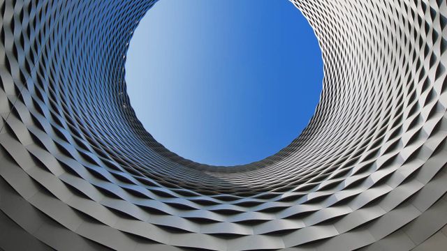瑞士，巴塞尔会展中心的建筑局部
