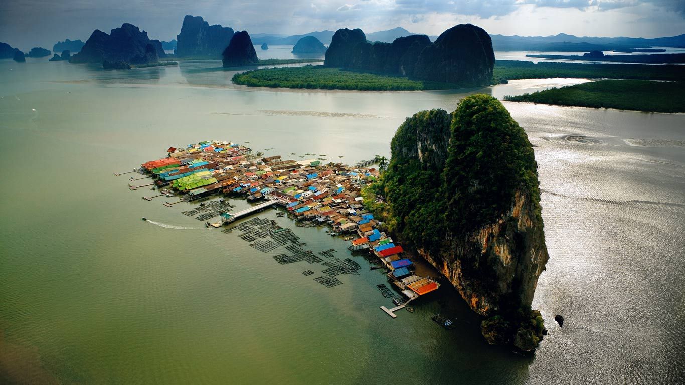 Ko Panyi 村，泰国攀牙湾