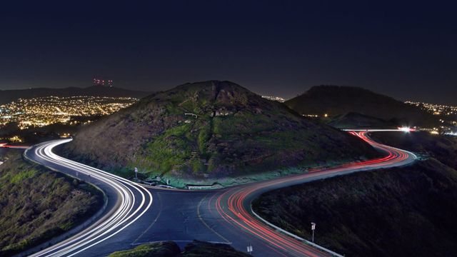 圣诞树路和双子峰，美国旧金山
