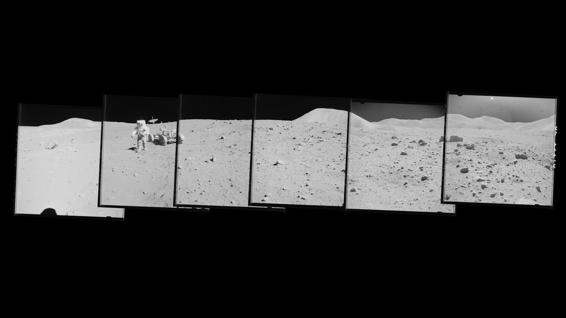 1971年阿波罗15号执行任务时的合成照片