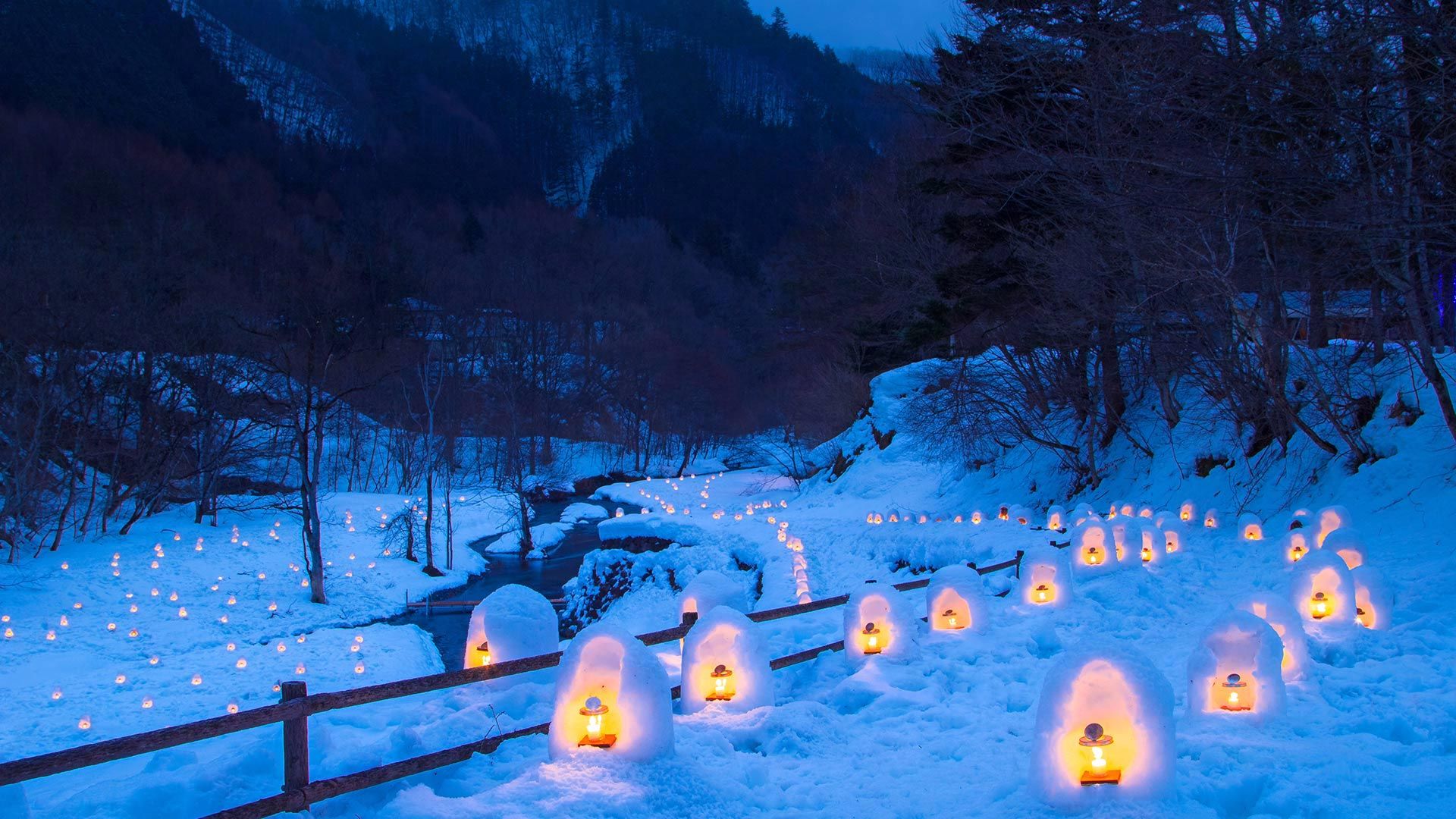 冬季限定景色，给冬天的情书。一起赏雪看夜景吧