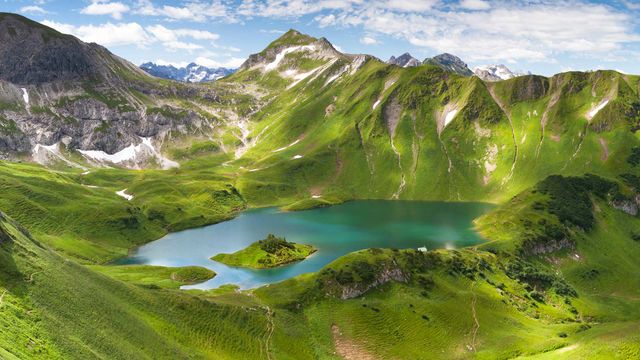 阿尔高阿尔卑斯山全景