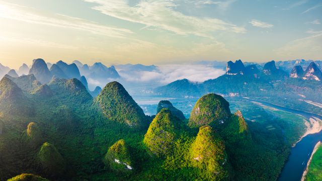 秀美壮丽的山河