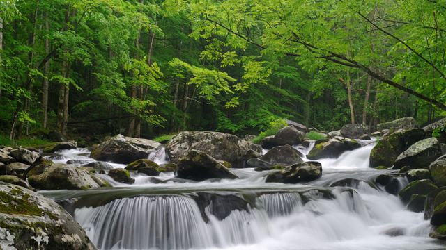 流经烟雾弥漫之地